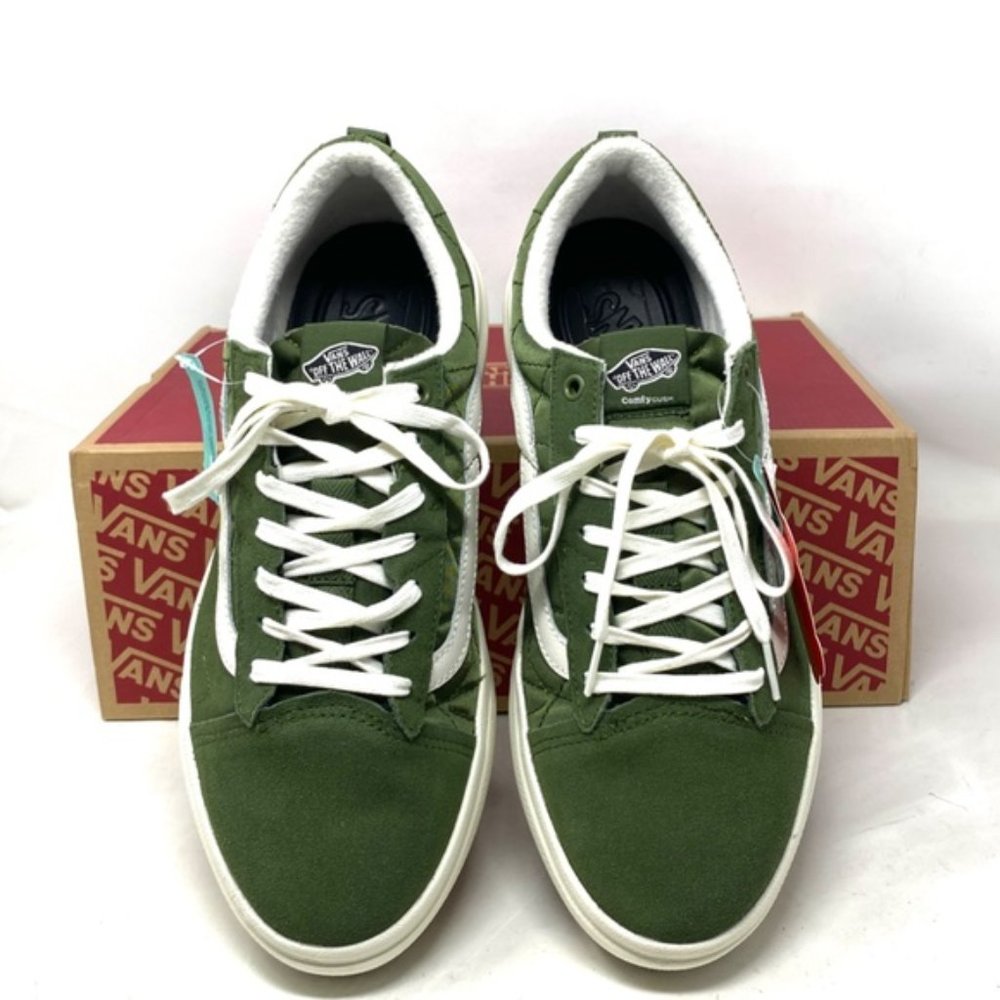 VANS Old Skool Overt Plus CC Sneakers Men's Size Suede Green Shoes VN0A4BVLE02 - Picture 7 of 11